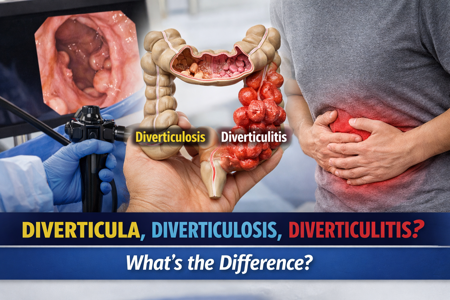Diverticula, Diverticulosis, and Diverticulitis: What the Terms Mean and Why the Difference Matters